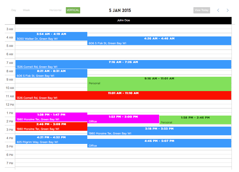Accountability tool for employee mileage reimbursemnt.